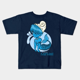 Aqua Blue Merbie Kids T-Shirt